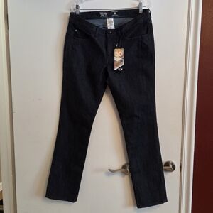 MOUTAIN HARDWEAR NWT Stretch Dark Wash Denim Straight Leg Jeans Size 12